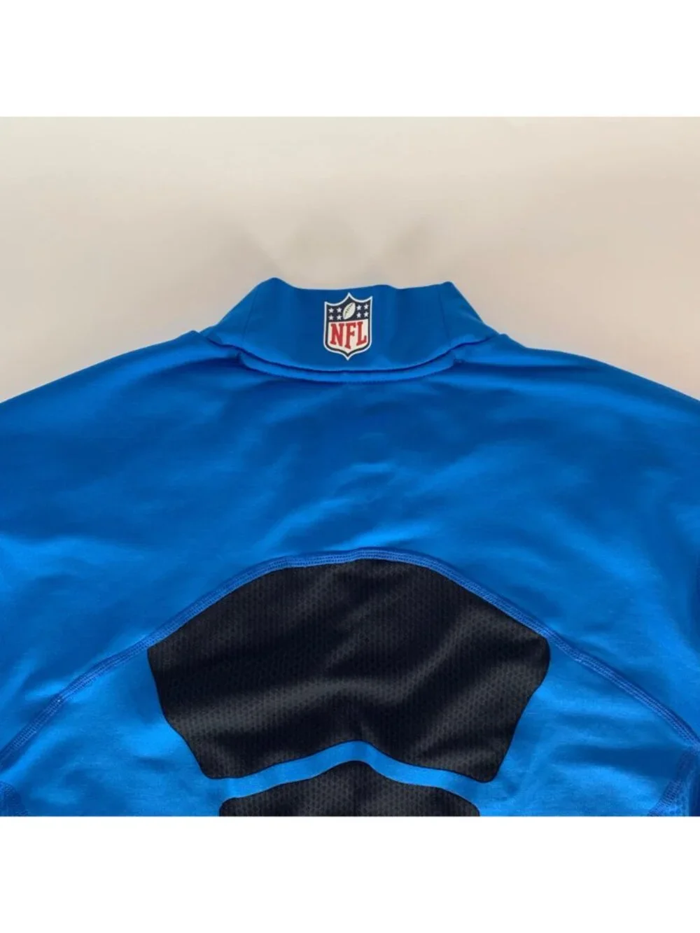 Detroit Lions Blue Nike Dri Fit On Field Long Sleeve Compression Shirt Mens Larg